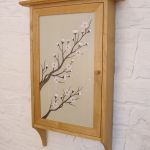 'Cherry Blossom' jewellery cabinet featuring a hand painted panel.